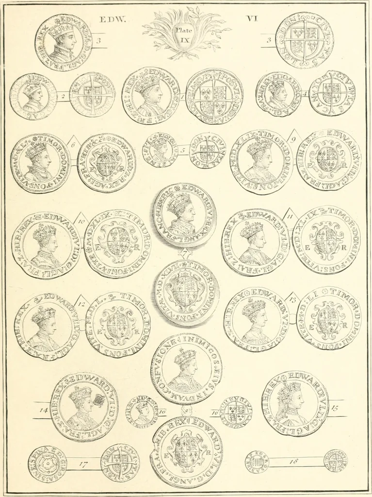 An illustration from Annals of the coinage of Great Britain and its dependencies : from the earliest period of authentic history to the reign of Victoria, 1840, leaf 140