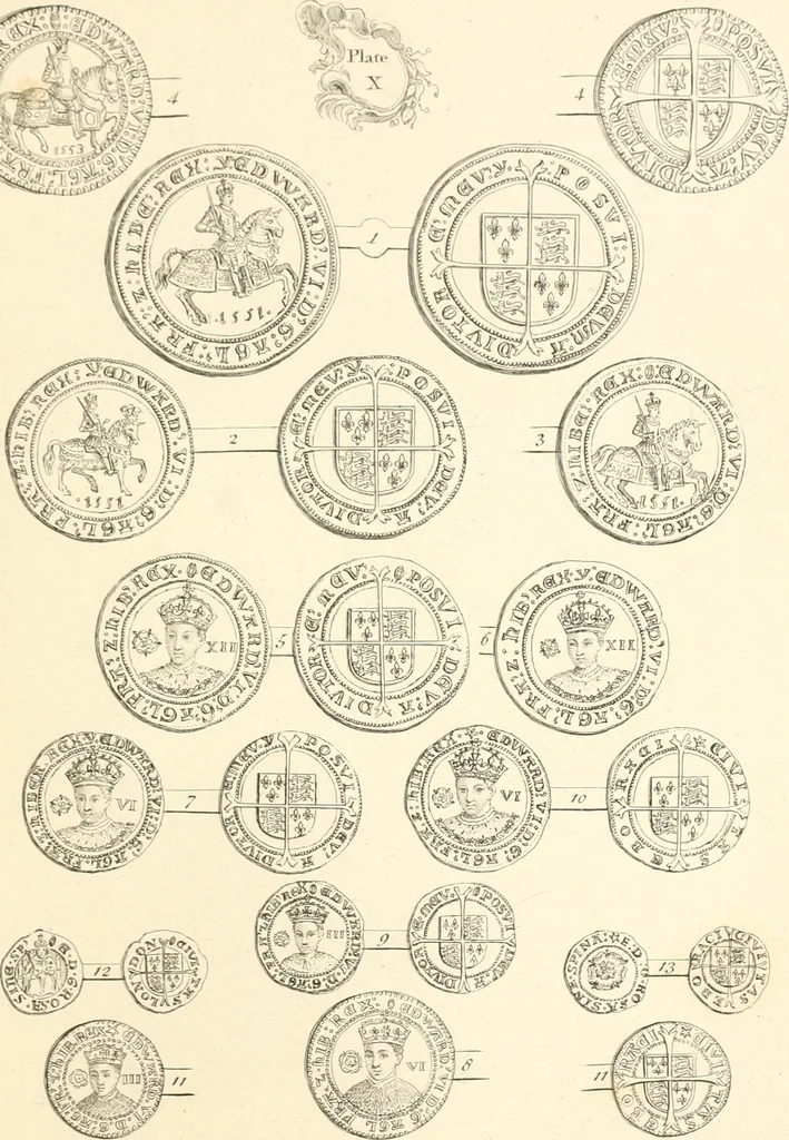 An illustration from Annals of the coinage of Great Britain and its dependencies : from the earliest period of authentic history to the reign of Victoria, 1840, leaf 142