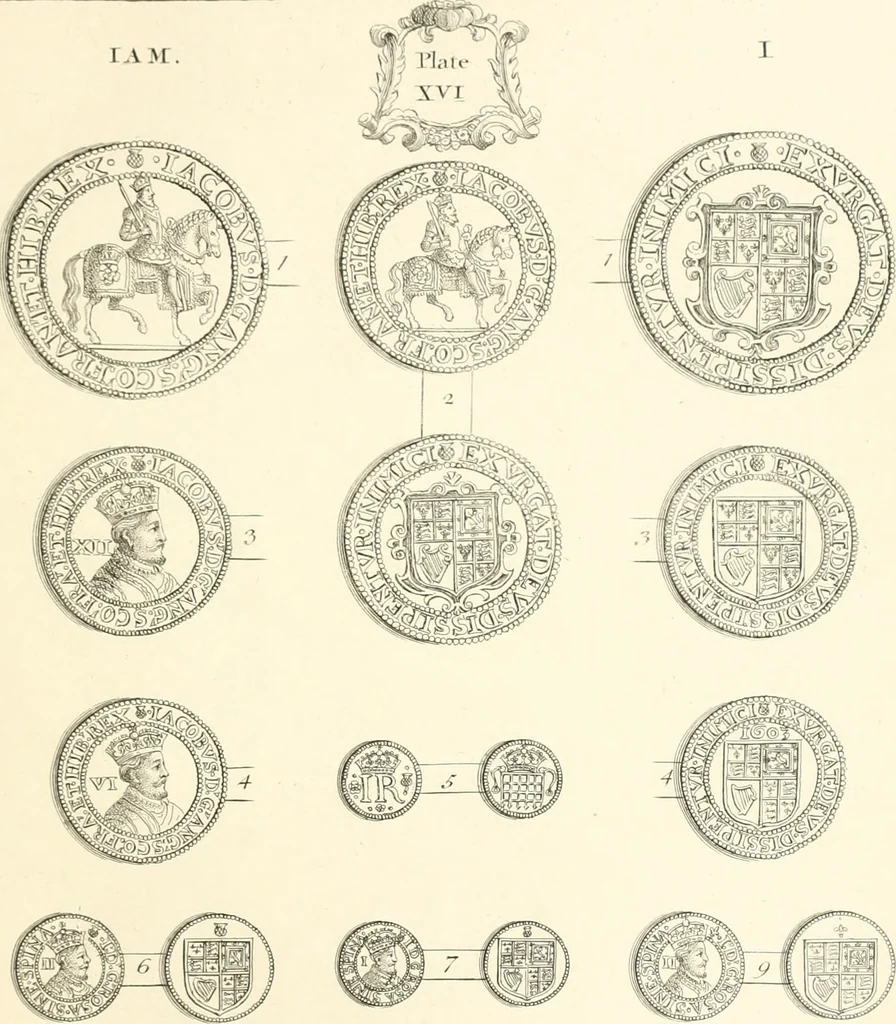An illustration from Annals of the coinage of Great Britain and its dependencies : from the earliest period of authentic history to the reign of Victoria, 1840, leaf 160