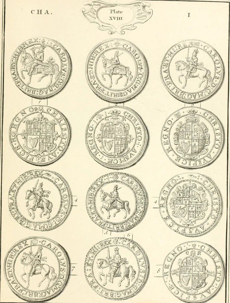 An illustration from Annals of the coinage of Great Britain and its dependencies : from the earliest period of authentic history to the reign of Victoria, 1840, leaf 166