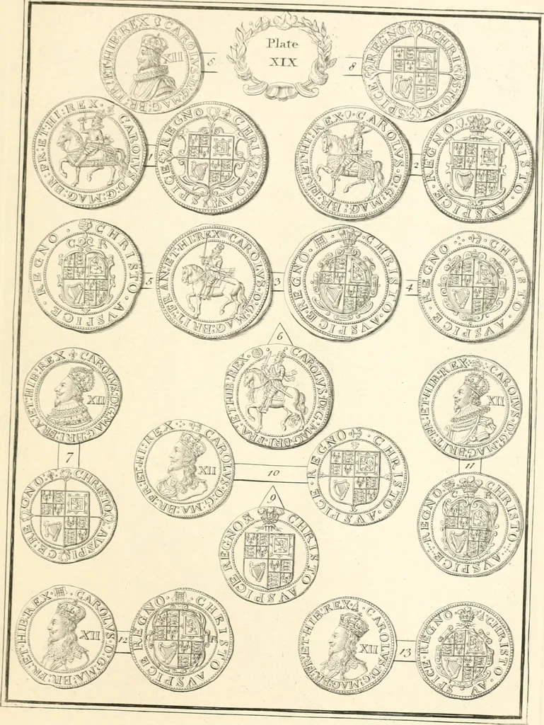 An illustration from Annals of the coinage of Great Britain and its dependencies : from the earliest period of authentic history to the reign of Victoria, 1840, leaf 168