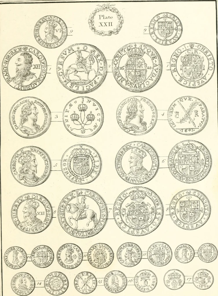 An illustration from Annals of the coinage of Great Britain and its dependencies : from the earliest period of authentic history to the reign of Victoria, 1840, leaf 178