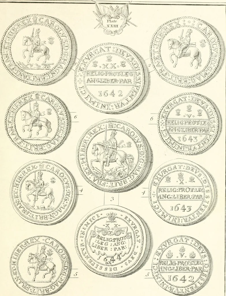 An illustration from Annals of the coinage of Great Britain and its dependencies : from the earliest period of authentic history to the reign of Victoria, 1840, leaf 180