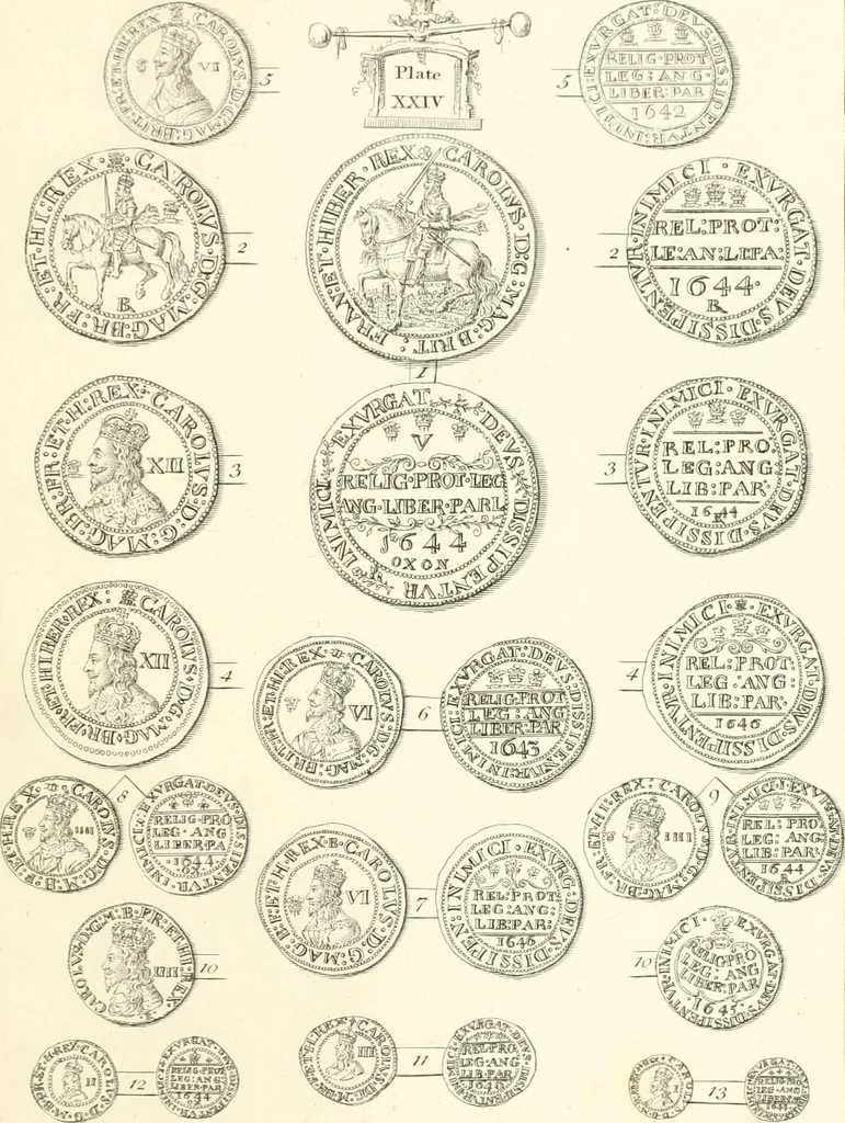 An illustration from Annals of the coinage of Great Britain and its dependencies : from the earliest period of authentic history to the reign of Victoria, 1840, leaf 184