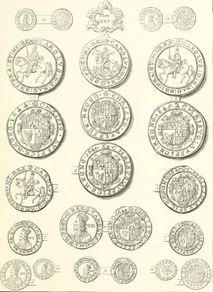 An illustration from Annals of the coinage of Great Britain and its dependencies : from the earliest period of authentic history to the reign of Victoria, 1840, leaf 186