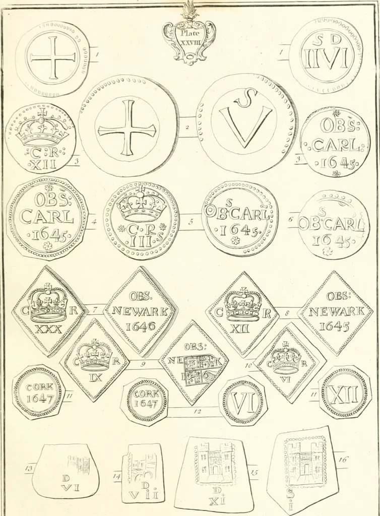 An illustration from Annals of the coinage of Great Britain and its dependencies : from the earliest period of authentic history to the reign of Victoria, 1840, leaf 194