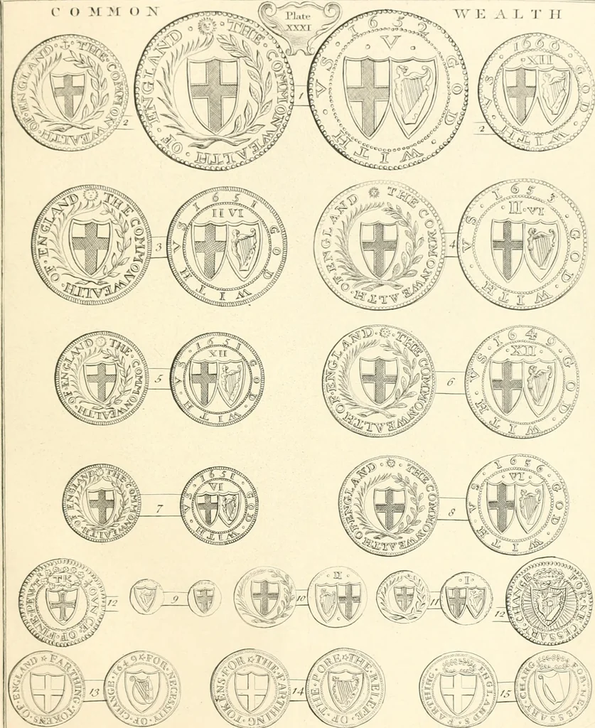 An illustration from Annals of the coinage of Great Britain and its dependencies : from the earliest period of authentic history to the reign of Victoria, 1840, leaf 204