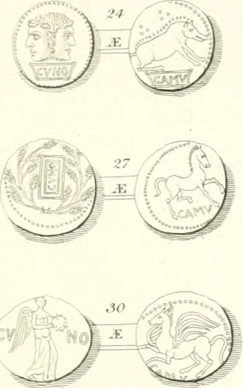 An illustration from Annals of the coinage of Great Britain and its dependencies : from the earliest period of authentic history to the reign of Victoria, 1840, leaf 22