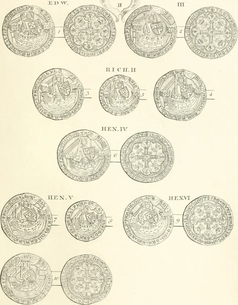 An illustration from Annals of the coinage of Great Britain and its dependencies : from the earliest period of authentic history to the reign of Victoria, 1840, leaf 242
