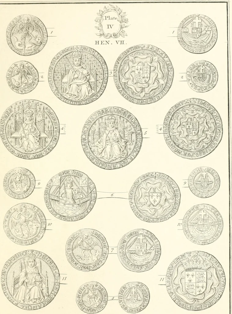 An illustration from Annals of the coinage of Great Britain and its dependencies : from the earliest period of authentic history to the reign of Victoria, 1840, leaf 248