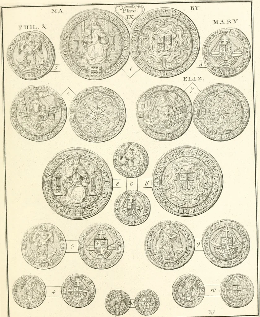 An illustration from Annals of the coinage of Great Britain and its dependencies : from the earliest period of authentic history to the reign of Victoria, 1840, leaf 264