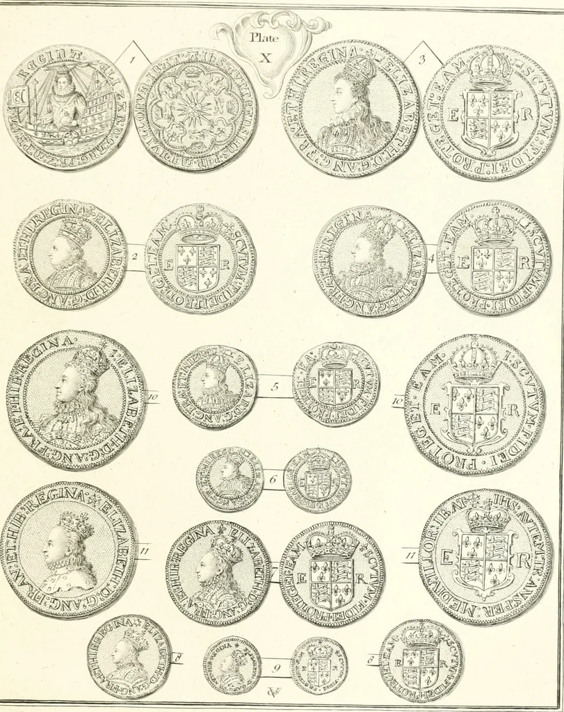 An illustration from Annals of the coinage of Great Britain and its dependencies : from the earliest period of authentic history to the reign of Victoria, 1840, leaf 268