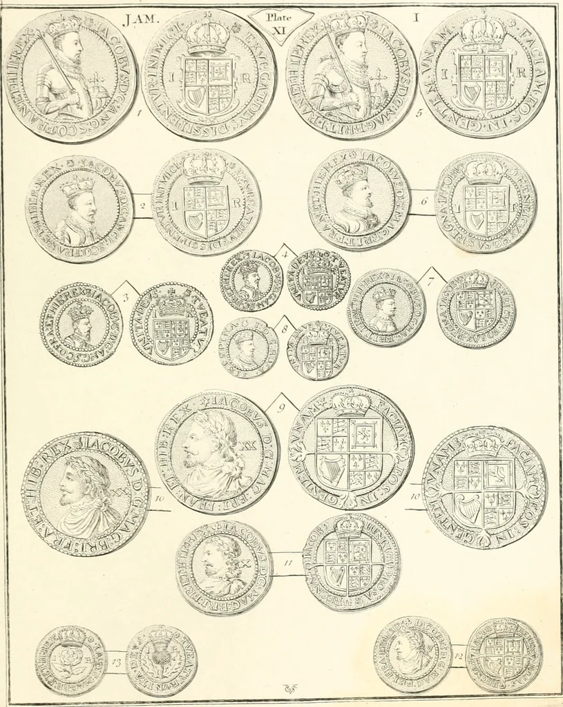 An illustration from Annals of the coinage of Great Britain and its dependencies : from the earliest period of authentic history to the reign of Victoria, 1840, leaf 270
