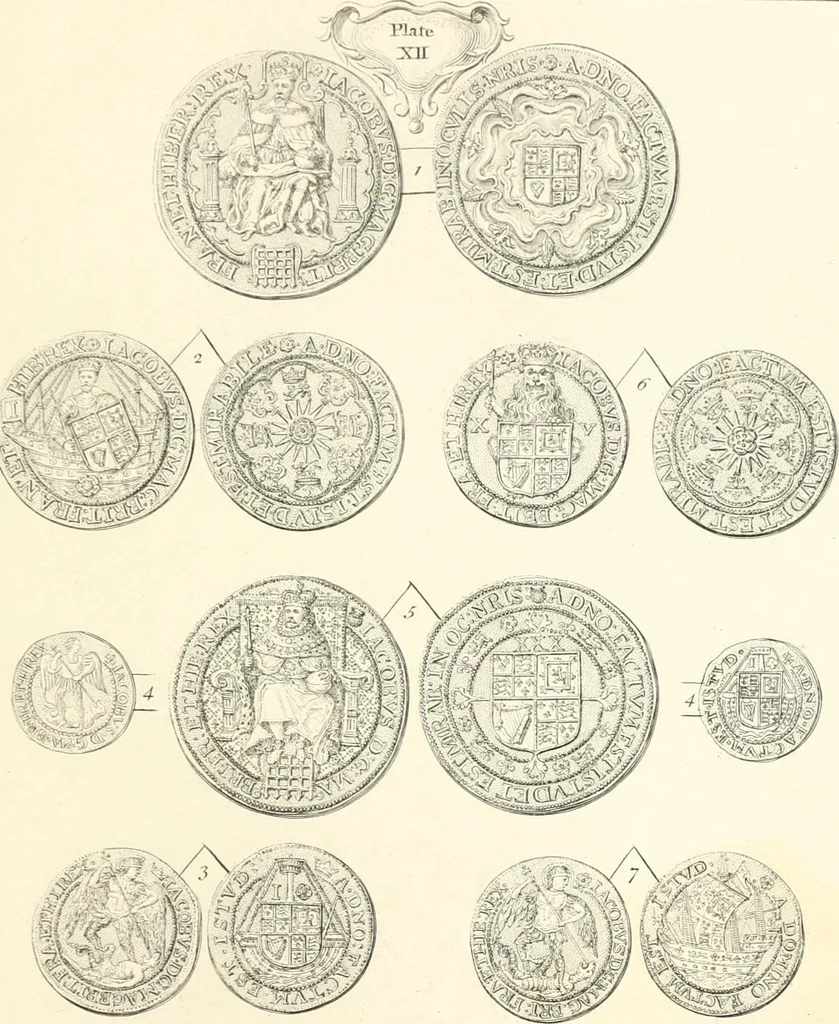 An illustration from Annals of the coinage of Great Britain and its dependencies : from the earliest period of authentic history to the reign of Victoria, 1840, leaf 272