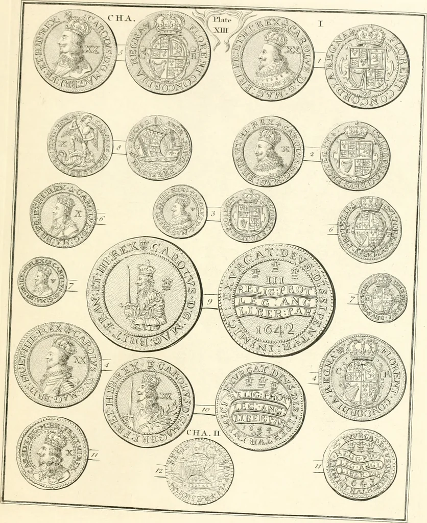 An illustration from Annals of the coinage of Great Britain and its dependencies : from the earliest period of authentic history to the reign of Victoria, 1840, leaf 276