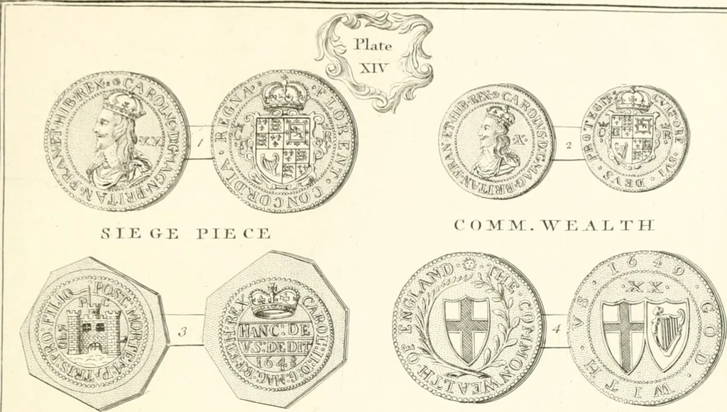 An illustration from Annals of the coinage of Great Britain and its dependencies : from the earliest period of authentic history to the reign of Victoria, 1840, leaf 278
