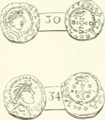 An illustration from Annals of the coinage of Great Britain and its dependencies : from the earliest period of authentic history to the reign of Victoria, 1840, leaf 28