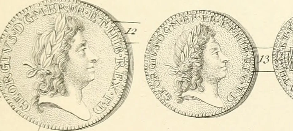 An illustration from Annals of the coinage of Great Britain and its dependencies : from the earliest period of authentic history to the reign of Victoria, 1840, leaf 288