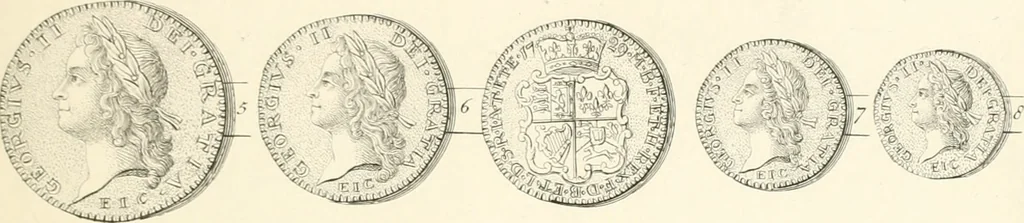 An illustration from Annals of the coinage of Great Britain and its dependencies : from the earliest period of authentic history to the reign of Victoria, 1840, leaf 290