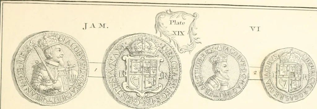 An illustration from Annals of the coinage of Great Britain and its dependencies : from the earliest period of authentic history to the reign of Victoria, 1840, leaf 294