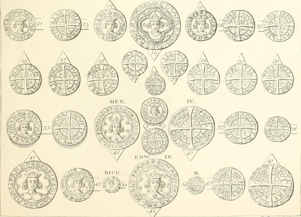 An illustration from Annals of the coinage of Great Britain and its dependencies : from the earliest period of authentic history to the reign of Victoria, 1840, leaf 296
