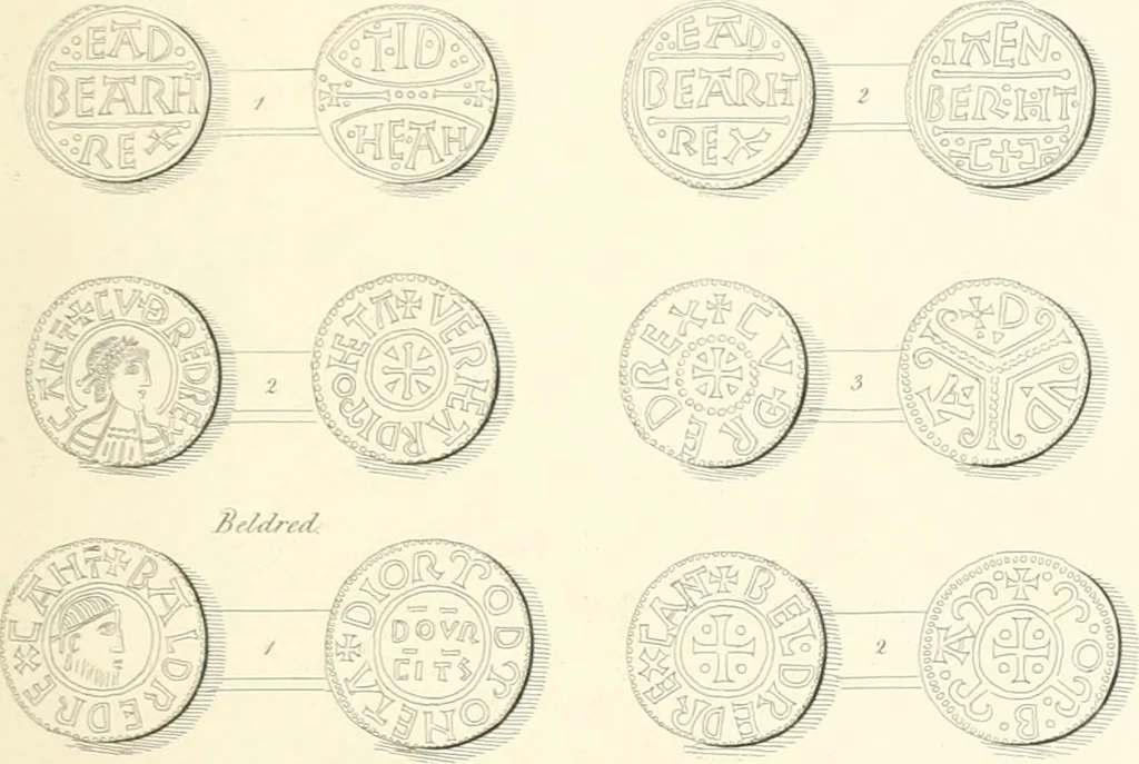 An illustration from Annals of the coinage of Great Britain and its dependencies : from the earliest period of authentic history to the reign of Victoria, 1840, leaf 30