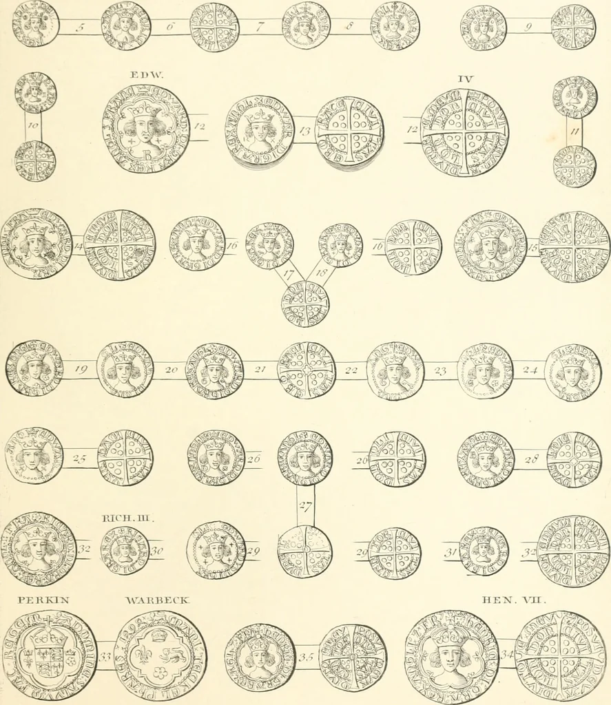 An illustration from Annals of the coinage of Great Britain and its dependencies : from the earliest period of authentic history to the reign of Victoria, 1840, leaf 306