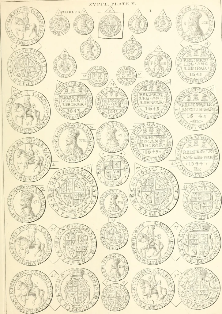 An illustration from Annals of the coinage of Great Britain and its dependencies : from the earliest period of authentic history to the reign of Victoria, 1840, leaf 314