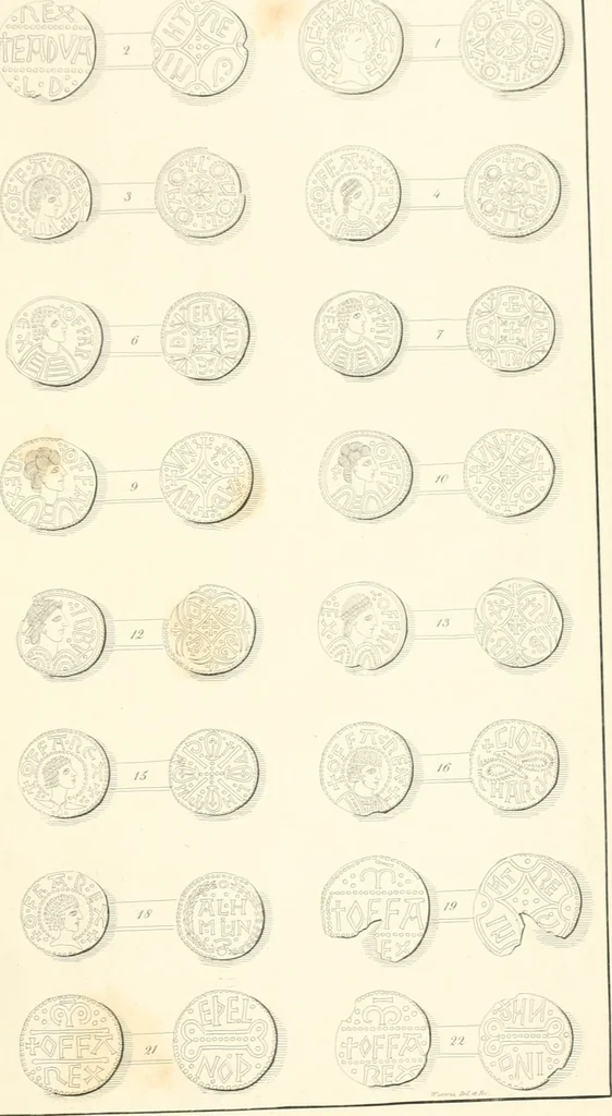 An illustration from Annals of the coinage of Great Britain and its dependencies : from the earliest period of authentic history to the reign of Victoria, 1840, leaf 34