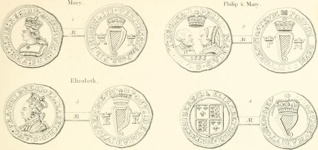 An illustration from Annals of the coinage of Great Britain and its dependencies : from the earliest period of authentic history to the reign of Victoria, 1840, leaf 340
