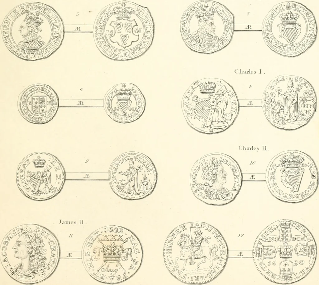 An illustration from Annals of the coinage of Great Britain and its dependencies : from the earliest period of authentic history to the reign of Victoria, 1840, leaf 340