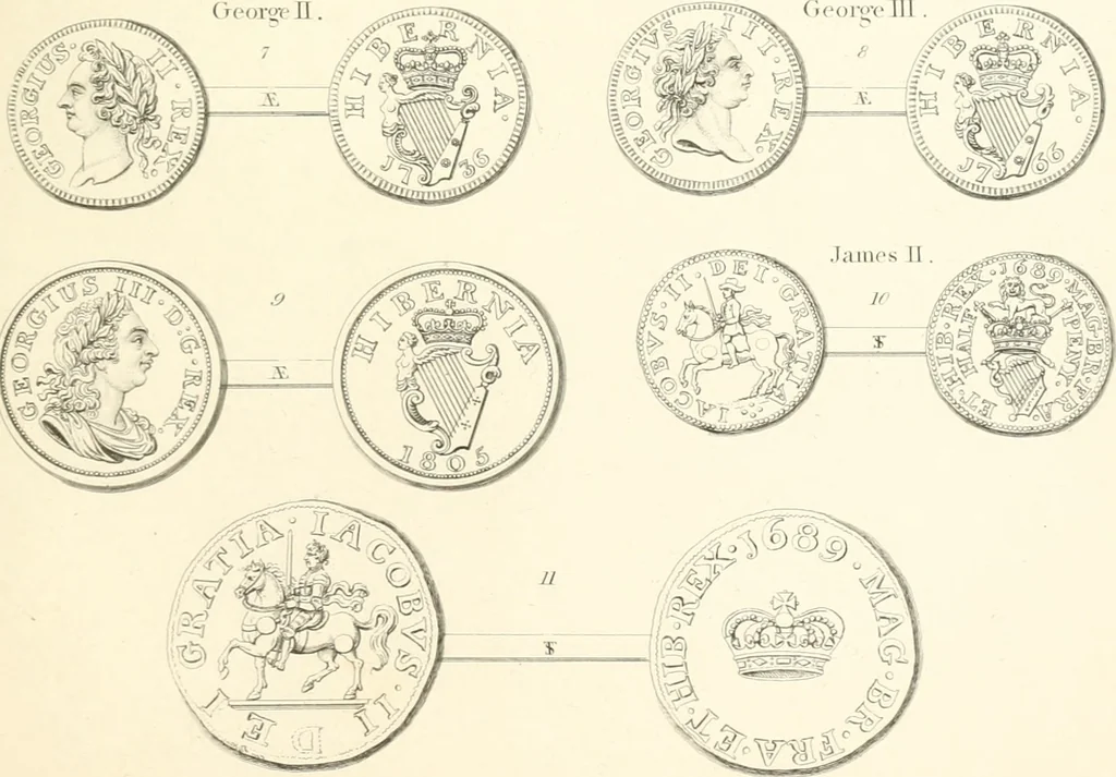 An illustration from Annals of the coinage of Great Britain and its dependencies : from the earliest period of authentic history to the reign of Victoria, 1840, leaf 342