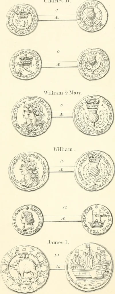 An illustration from Annals of the coinage of Great Britain and its dependencies : from the earliest period of authentic history to the reign of Victoria, 1840, leaf 346