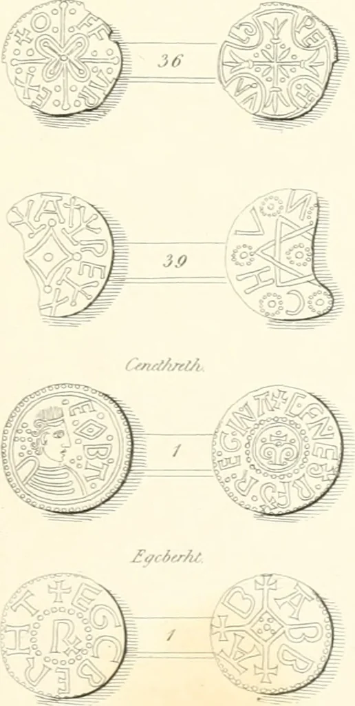 An illustration from Annals of the coinage of Great Britain and its dependencies : from the earliest period of authentic history to the reign of Victoria, 1840, leaf 36
