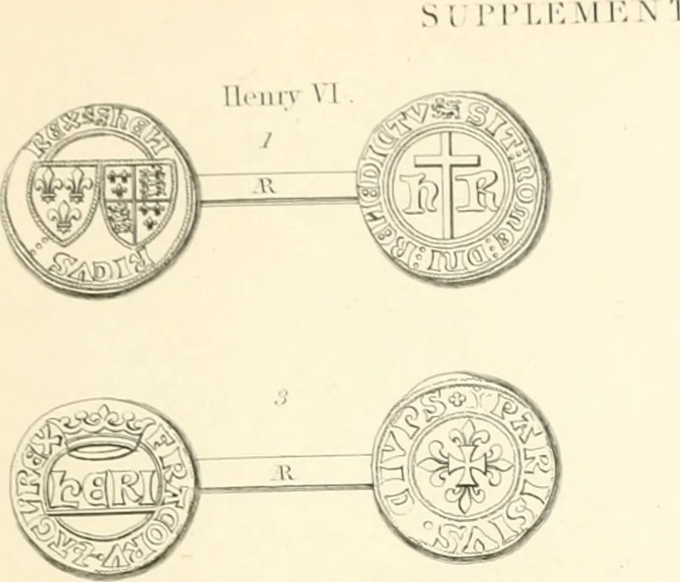 An illustration from Annals of the coinage of Great Britain and its dependencies : from the earliest period of authentic history to the reign of Victoria, 1840, leaf 364