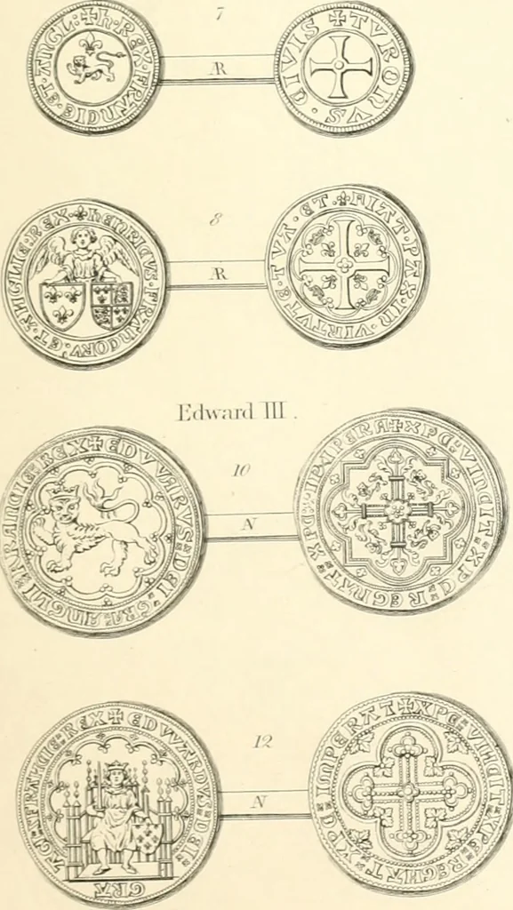 An illustration from Annals of the coinage of Great Britain and its dependencies : from the earliest period of authentic history to the reign of Victoria, 1840, leaf 364