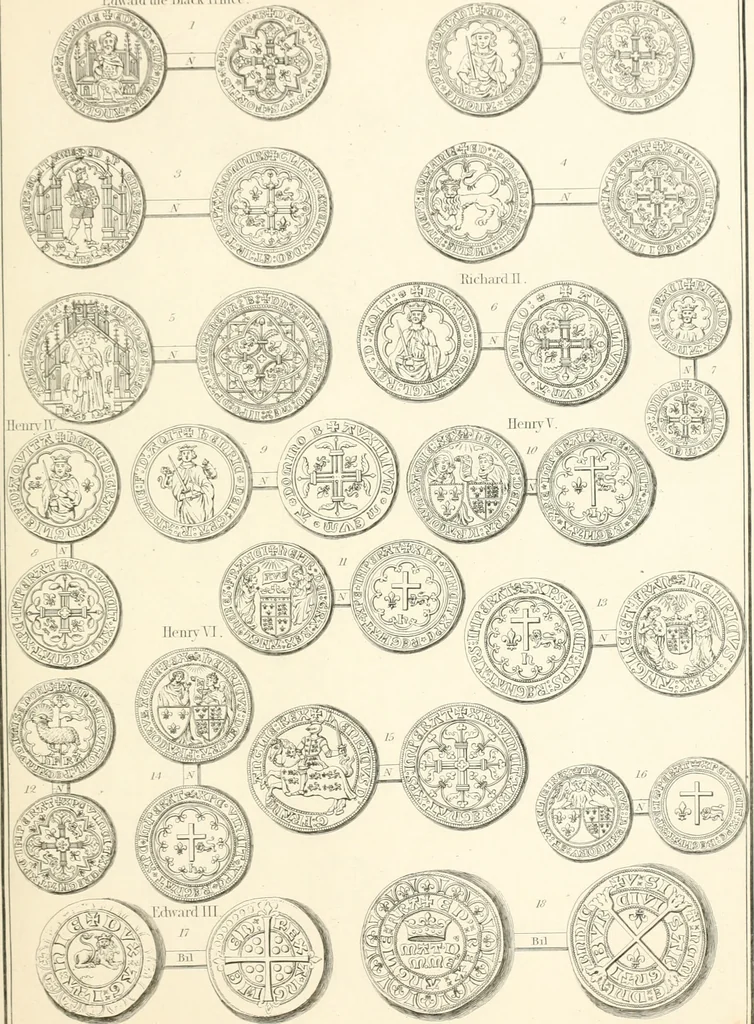 An illustration from Annals of the coinage of Great Britain and its dependencies : from the earliest period of authentic history to the reign of Victoria, 1840, leaf 366