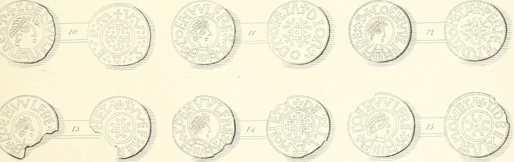 An illustration from Annals of the coinage of Great Britain and its dependencies : from the earliest period of authentic history to the reign of Victoria, 1840, leaf 38