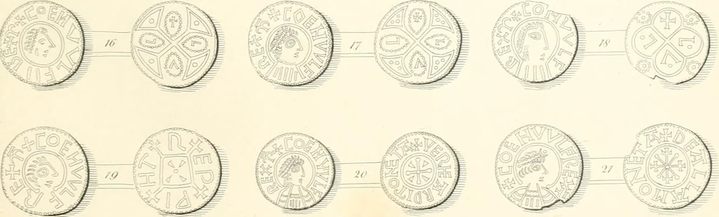 An illustration from Annals of the coinage of Great Britain and its dependencies : from the earliest period of authentic history to the reign of Victoria, 1840, leaf 38