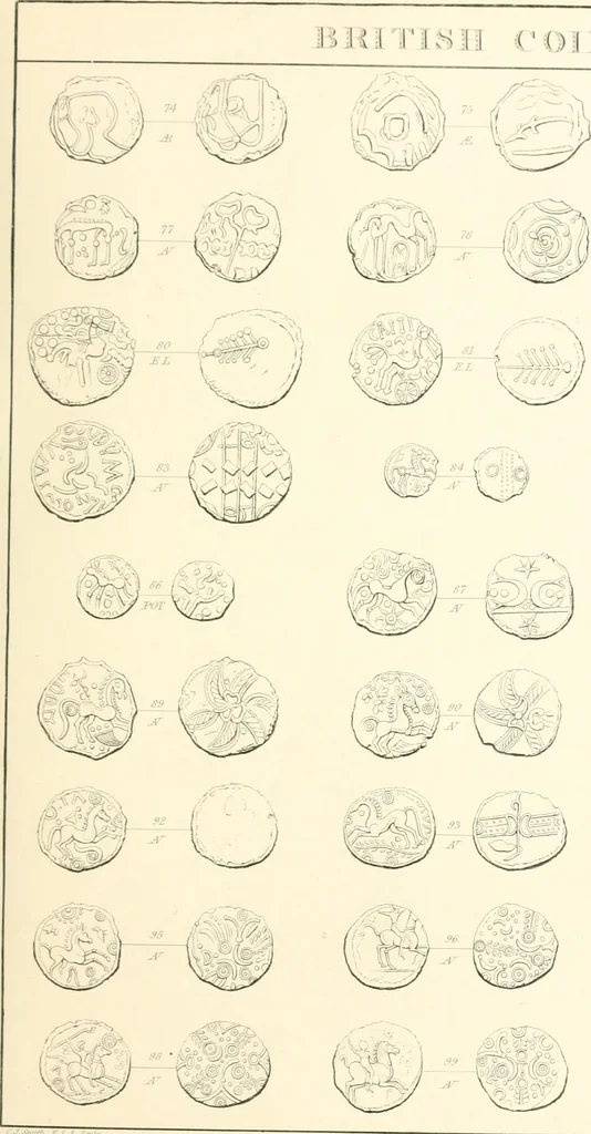 An illustration from Annals of the coinage of Great Britain and its dependencies : from the earliest period of authentic history to the reign of Victoria, 1840, leaf 382