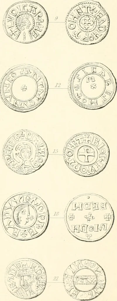 An illustration from Annals of the coinage of Great Britain and its dependencies : from the earliest period of authentic history to the reign of Victoria, 1840, leaf 388