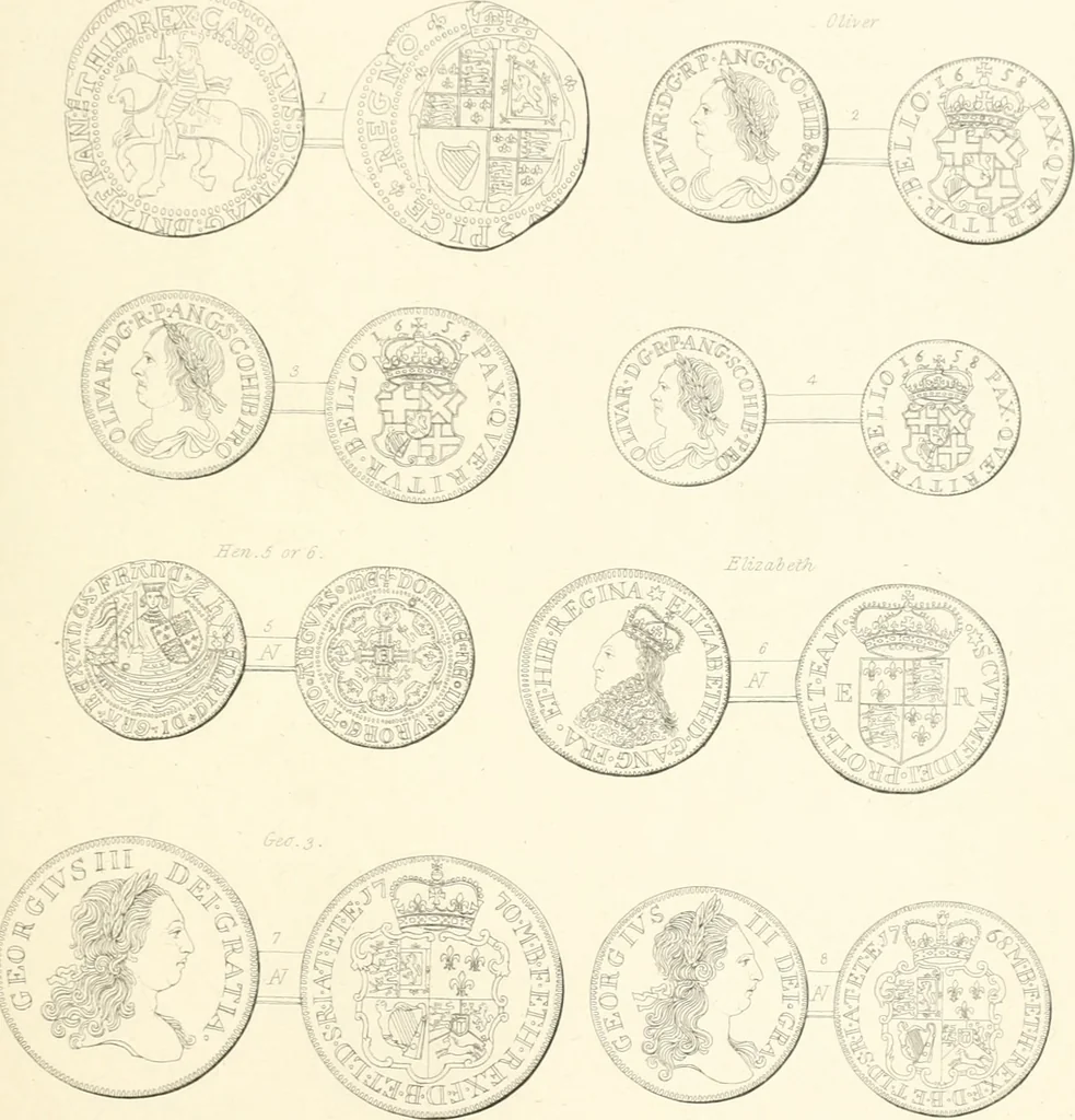 An illustration from Annals of the coinage of Great Britain and its dependencies : from the earliest period of authentic history to the reign of Victoria, 1840, leaf 400