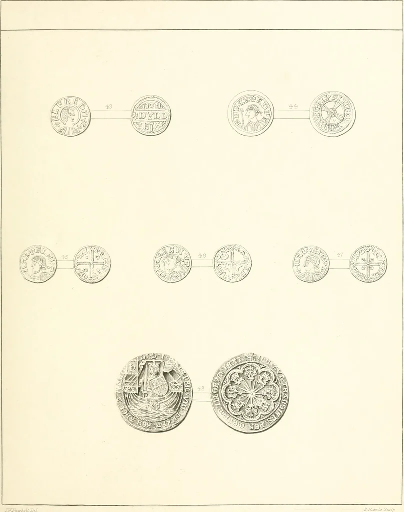 An illustration from Annals of the coinage of Great Britain and its dependencies : from the earliest period of authentic history to the reign of Victoria, 1840, leaf 402