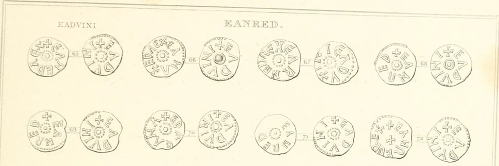 An illustration from Annals of the coinage of Great Britain and its dependencies : from the earliest period of authentic history to the reign of Victoria, 1840, leaf 408