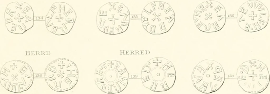 An illustration from Annals of the coinage of Great Britain and its dependencies : from the earliest period of authentic history to the reign of Victoria, 1840, leaf 412