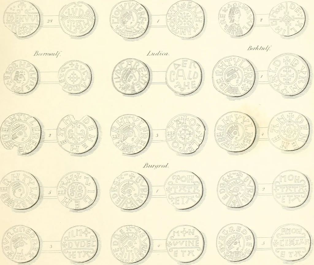 An illustration from Annals of the coinage of Great Britain and its dependencies : from the earliest period of authentic history to the reign of Victoria, 1840, leaf 42