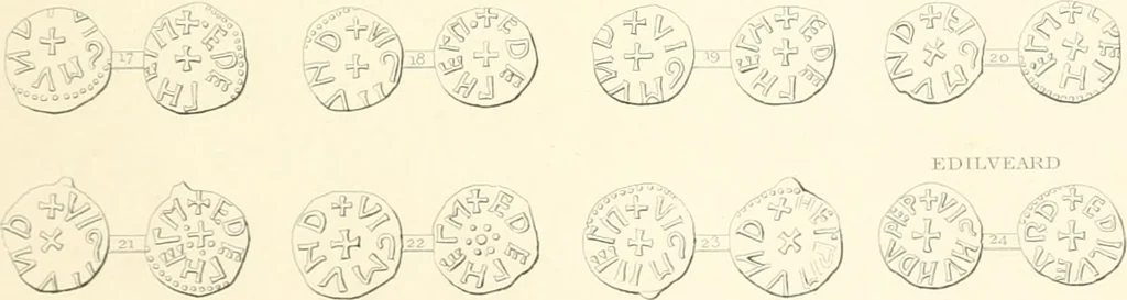 An illustration from Annals of the coinage of Great Britain and its dependencies : from the earliest period of authentic history to the reign of Victoria, 1840, leaf 458
