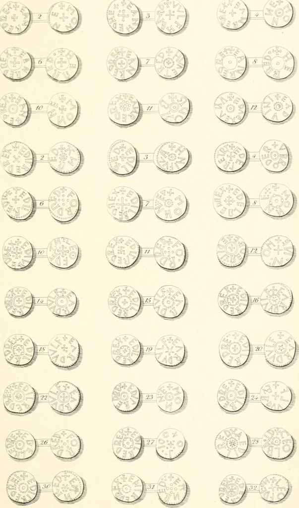 An illustration from Annals of the coinage of Great Britain and its dependencies : from the earliest period of authentic history to the reign of Victoria, 1840, leaf 50