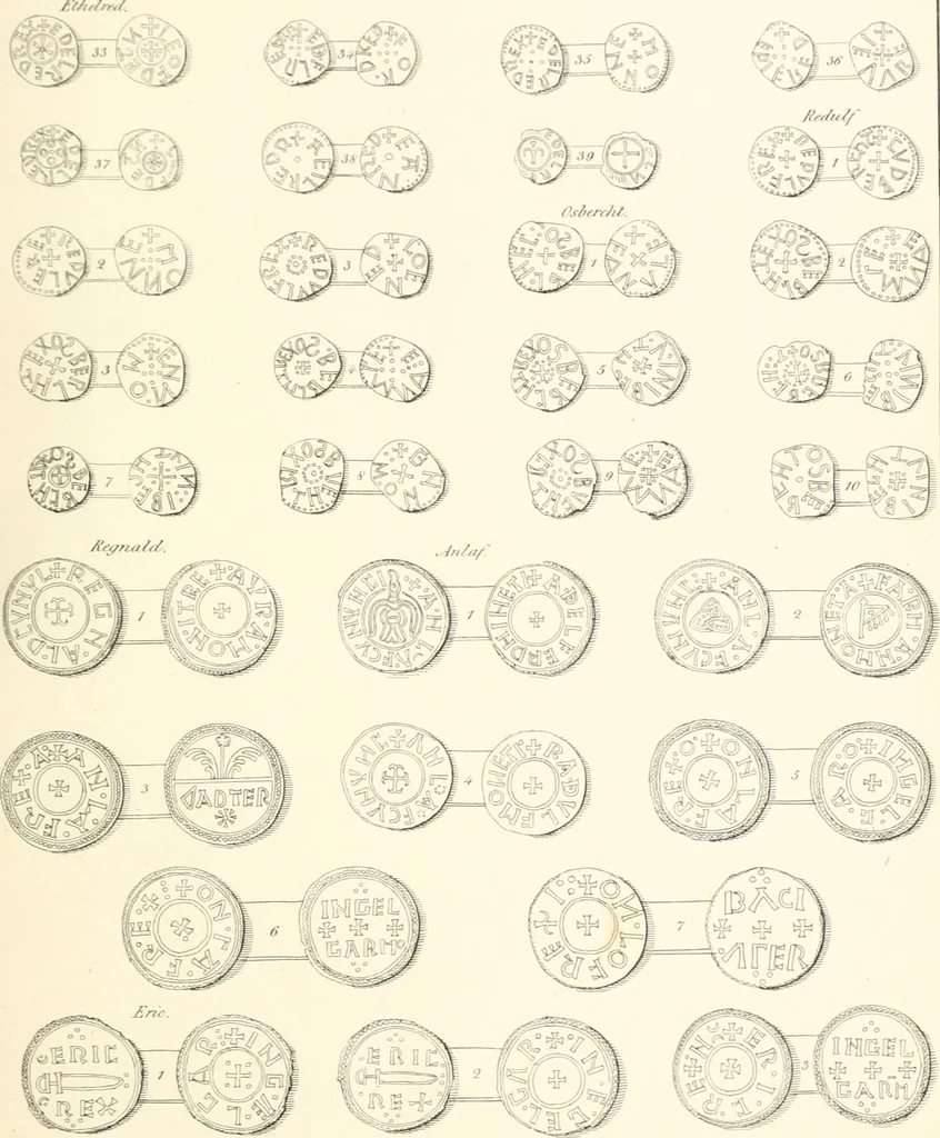 An illustration from Annals of the coinage of Great Britain and its dependencies : from the earliest period of authentic history to the reign of Victoria, 1840, leaf 52