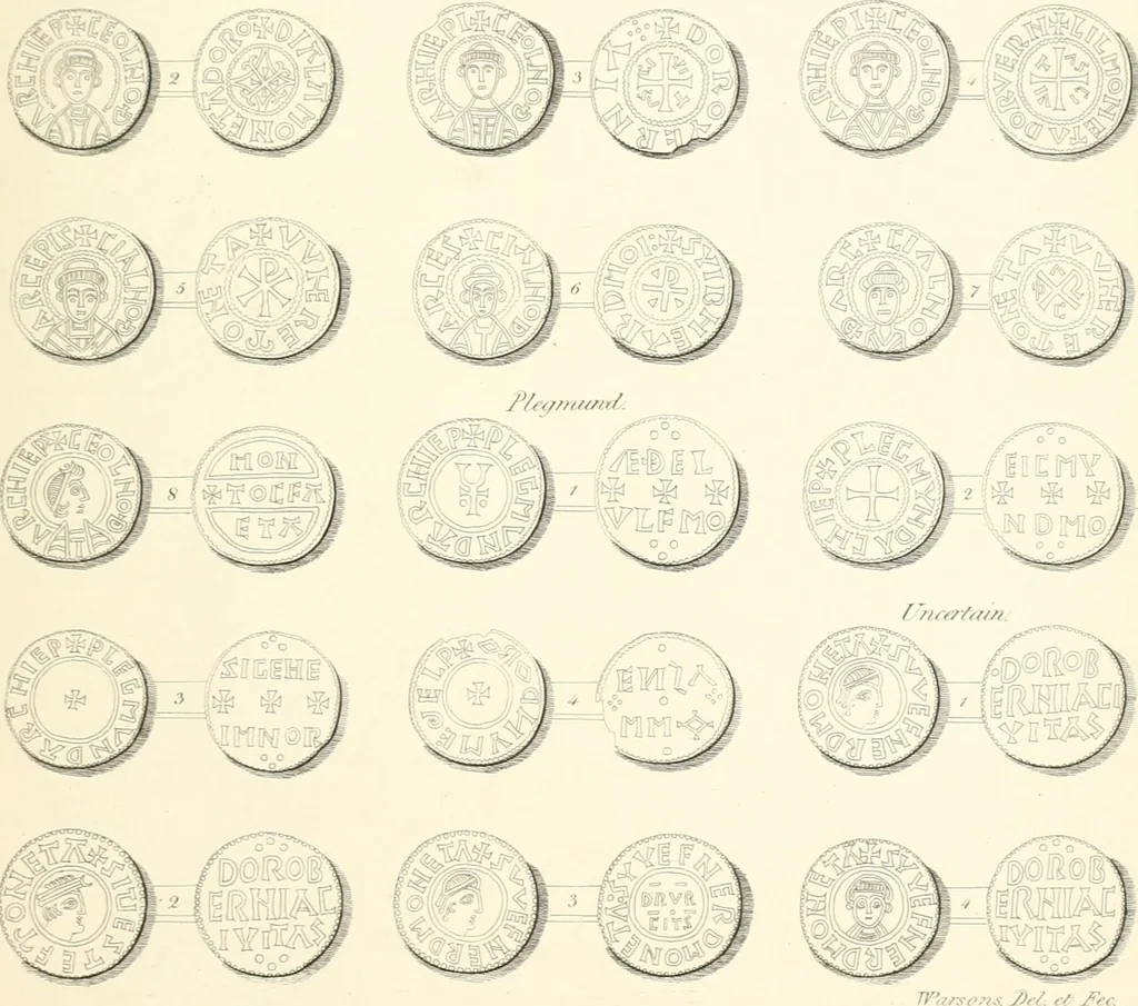 An illustration from Annals of the coinage of Great Britain and its dependencies : from the earliest period of authentic history to the reign of Victoria, 1840, leaf 58